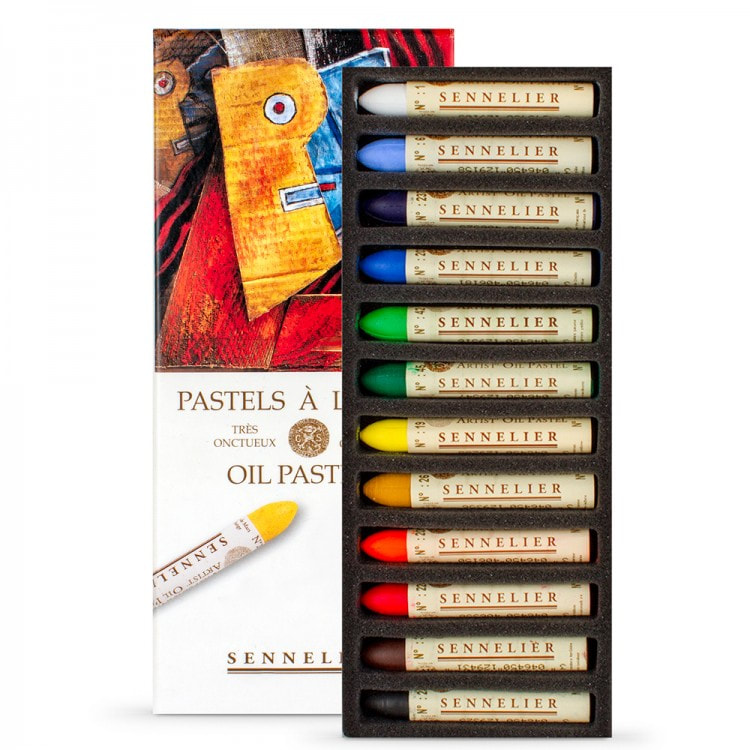 Set pour pastel - Bloc Sennelier + 24 Pastels gras I Love Art